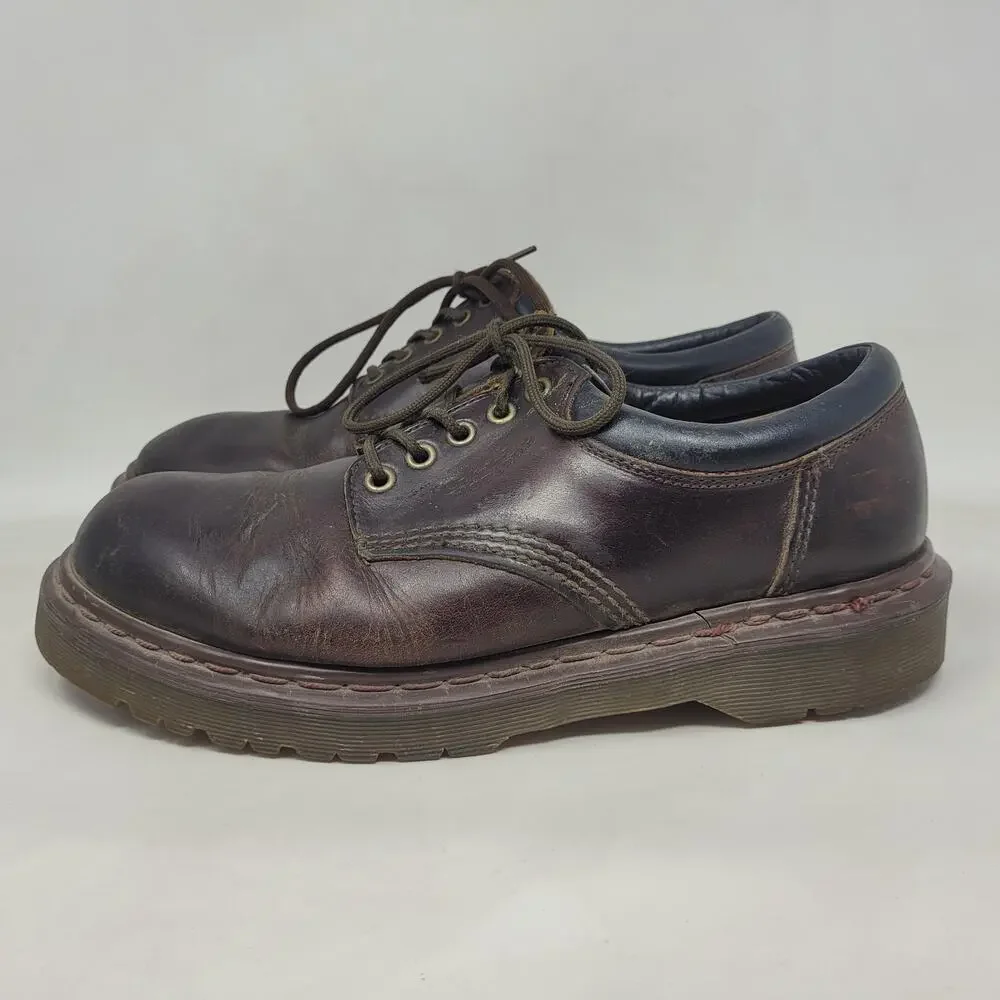 Vintage Dr. Martens‎ Shoes Mens UK9 US10 Brown Leather 5-Eye Oxford England 8053